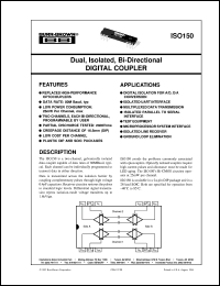 datasheet for ISO150AP by Burr-Brown Corporation