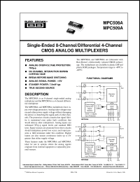 datasheet for MPC509AU/1K by Burr-Brown Corporation