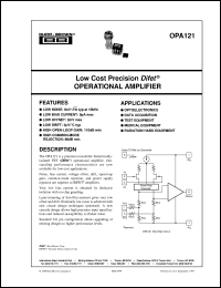 datasheet for OPA121KP by Burr-Brown Corporation