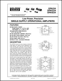 datasheet for OPA234E/250 by Burr-Brown Corporation