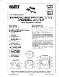 datasheet for OPA2344EA by Burr-Brown Corporation