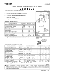 datasheet for 2SA1203 by Toshiba