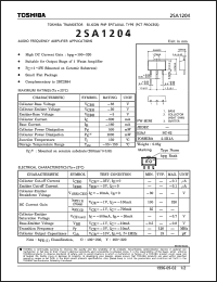 datasheet for 2SA1204 by Toshiba