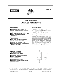 datasheet for REF02AP by Burr-Brown Corporation