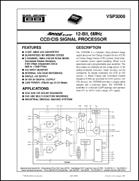 datasheet for VSP3000Y by Burr-Brown Corporation