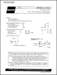 datasheet for SB0015-03A by SANYO Electric Co., Ltd.