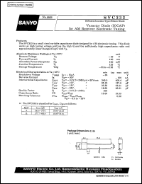 datasheet for SVC333 by SANYO Electric Co., Ltd.