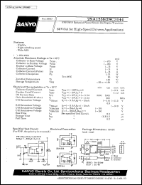 datasheet for 2SA1258 by SANYO Electric Co., Ltd.