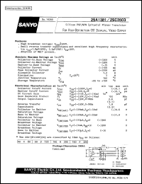 datasheet for 2SA1381 by SANYO Electric Co., Ltd.