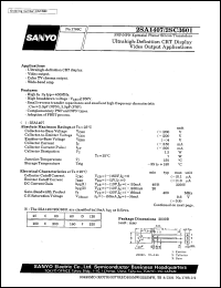 datasheet for 2SA1407 by SANYO Electric Co., Ltd.