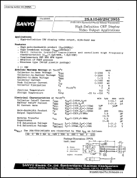 datasheet for 2SA1540 by SANYO Electric Co., Ltd.