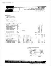 datasheet for 2SA1723 by SANYO Electric Co., Ltd.
