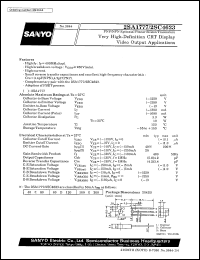 datasheet for 2SA1777 by SANYO Electric Co., Ltd.