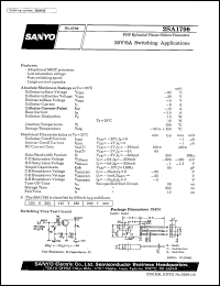 datasheet for 2SA1798 by SANYO Electric Co., Ltd.