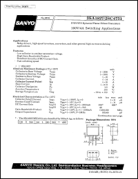 datasheet for 2SC4731 by SANYO Electric Co., Ltd.