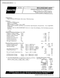 datasheet for 2SA1853 by SANYO Electric Co., Ltd.