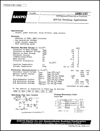 datasheet for 2SB1127 by SANYO Electric Co., Ltd.