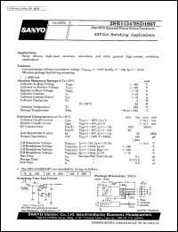 datasheet for 2SB1134 by SANYO Electric Co., Ltd.