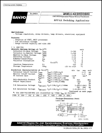 datasheet for 2SB1143 by SANYO Electric Co., Ltd.