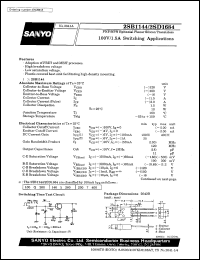 datasheet for 2SD1684 by SANYO Electric Co., Ltd.