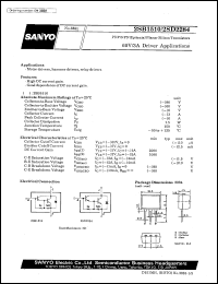 datasheet for 2SD2284 by SANYO Electric Co., Ltd.