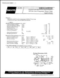 datasheet for 2SD330 by SANYO Electric Co., Ltd.