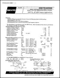 datasheet for 2SB776 by SANYO Electric Co., Ltd.