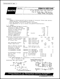 datasheet for 2SD1046 by SANYO Electric Co., Ltd.