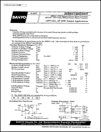 datasheet for 2SB817 by SANYO Electric Co., Ltd.