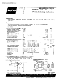 datasheet for 2SB826 by SANYO Electric Co., Ltd.