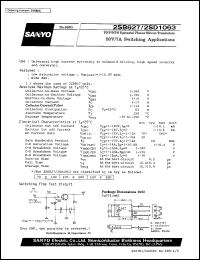 datasheet for 2SB827 by SANYO Electric Co., Ltd.