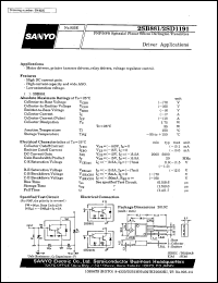 datasheet for 2SD1191 by SANYO Electric Co., Ltd.