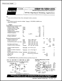 datasheet for 2SB919 by SANYO Electric Co., Ltd.