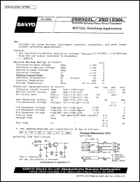 datasheet for 2SB922L by SANYO Electric Co., Ltd.