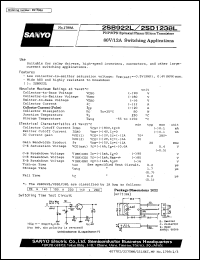 datasheet for 2SD1238L by SANYO Electric Co., Ltd.