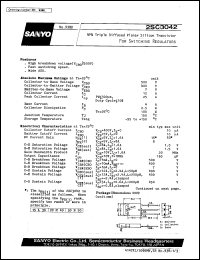 datasheet for 2SC3042 by SANYO Electric Co., Ltd.