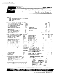 datasheet for 2SC3150 by SANYO Electric Co., Ltd.