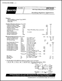 datasheet for 2SC3153 by SANYO Electric Co., Ltd.