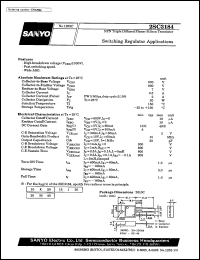 datasheet for 2SC3184 by SANYO Electric Co., Ltd.