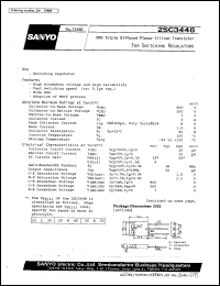 datasheet for 2SC3448 by SANYO Electric Co., Ltd.