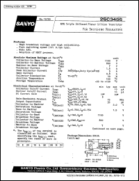 datasheet for 2SC3456 by SANYO Electric Co., Ltd.