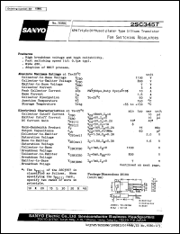 datasheet for 2SC3457 by SANYO Electric Co., Ltd.