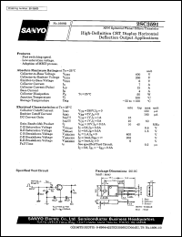 datasheet for 2SC3591 by SANYO Electric Co., Ltd.