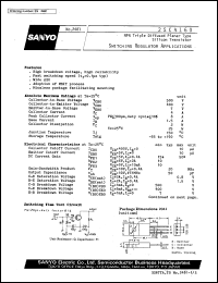 datasheet for 2SC4160 by SANYO Electric Co., Ltd.