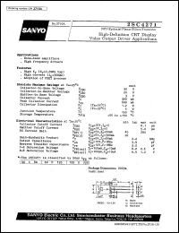 datasheet for 2SC4271 by SANYO Electric Co., Ltd.