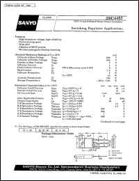 datasheet for 2SC4457 by SANYO Electric Co., Ltd.