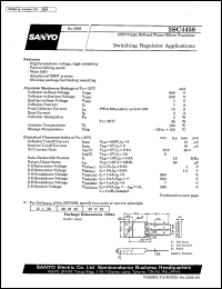 datasheet for 2SC4458 by SANYO Electric Co., Ltd.