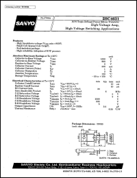 datasheet for 2SC4631 by SANYO Electric Co., Ltd.