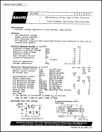 datasheet for 2SD1685 by SANYO Electric Co., Ltd.