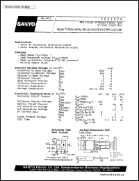 datasheet for 2SD1876 by SANYO Electric Co., Ltd.